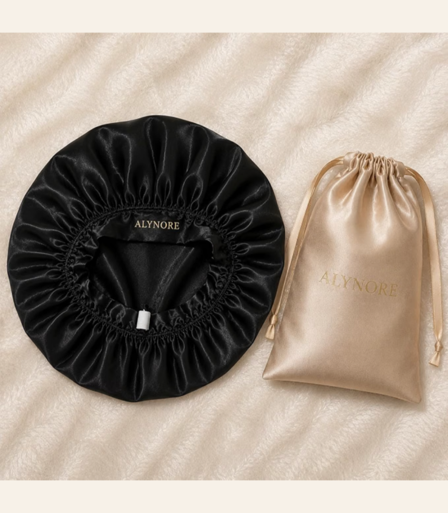Classic Satin Bonnet – Black