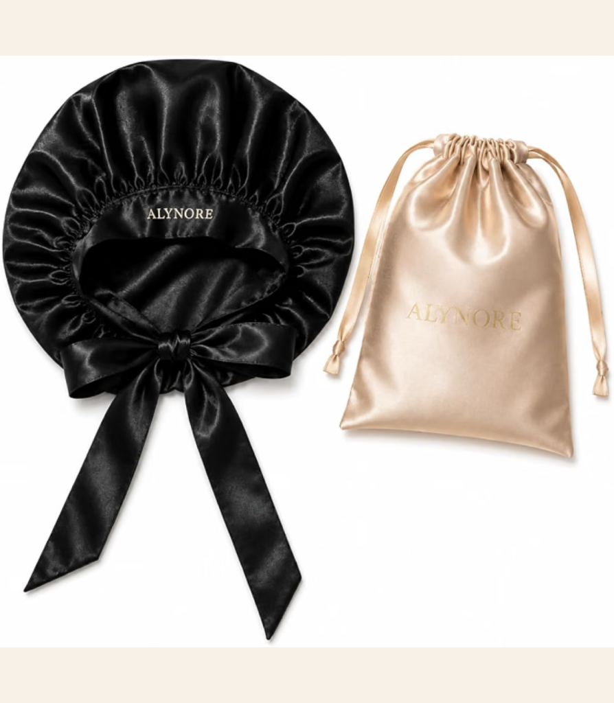 Signature Satin Bonnet – Black